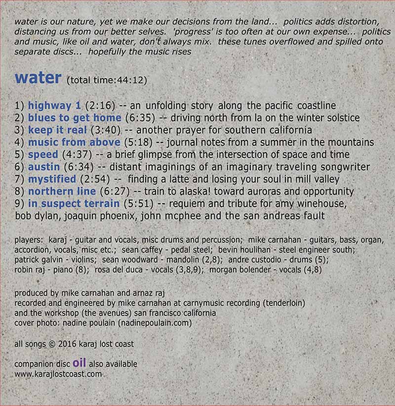 Karaj Lost Coast Oil and Water