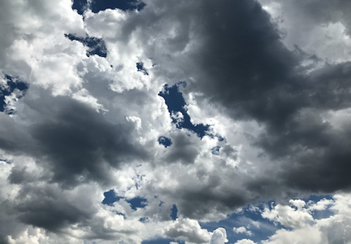 picture of looming clouds