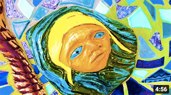 obscure painting of face